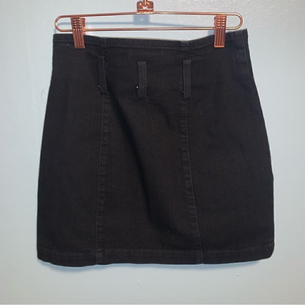 CARMAR Black Denim Skirt Size 26 - Picture 5 of 5